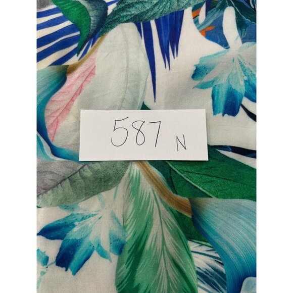 La Blanca In the Moment Lace Up V-Neck Cover Up Swim Dress Blue Green Sz Medium - Picture 10 of 11